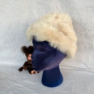 Vintage Dyed Tuscan Lamb‎ Fur Bucket Hat Made in Italy